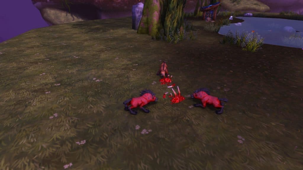 Hyenas roaming Margoss’s Retreat