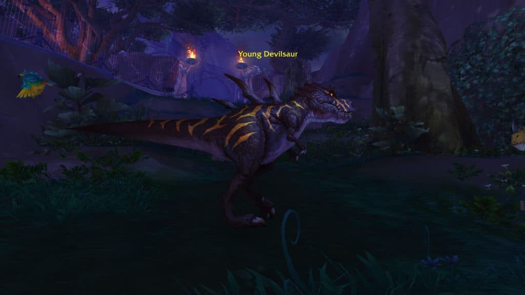 Devilsaur inside The Menagerie in Suramar City