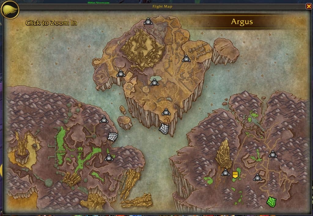 Argus navigation map with Lightforged beacons