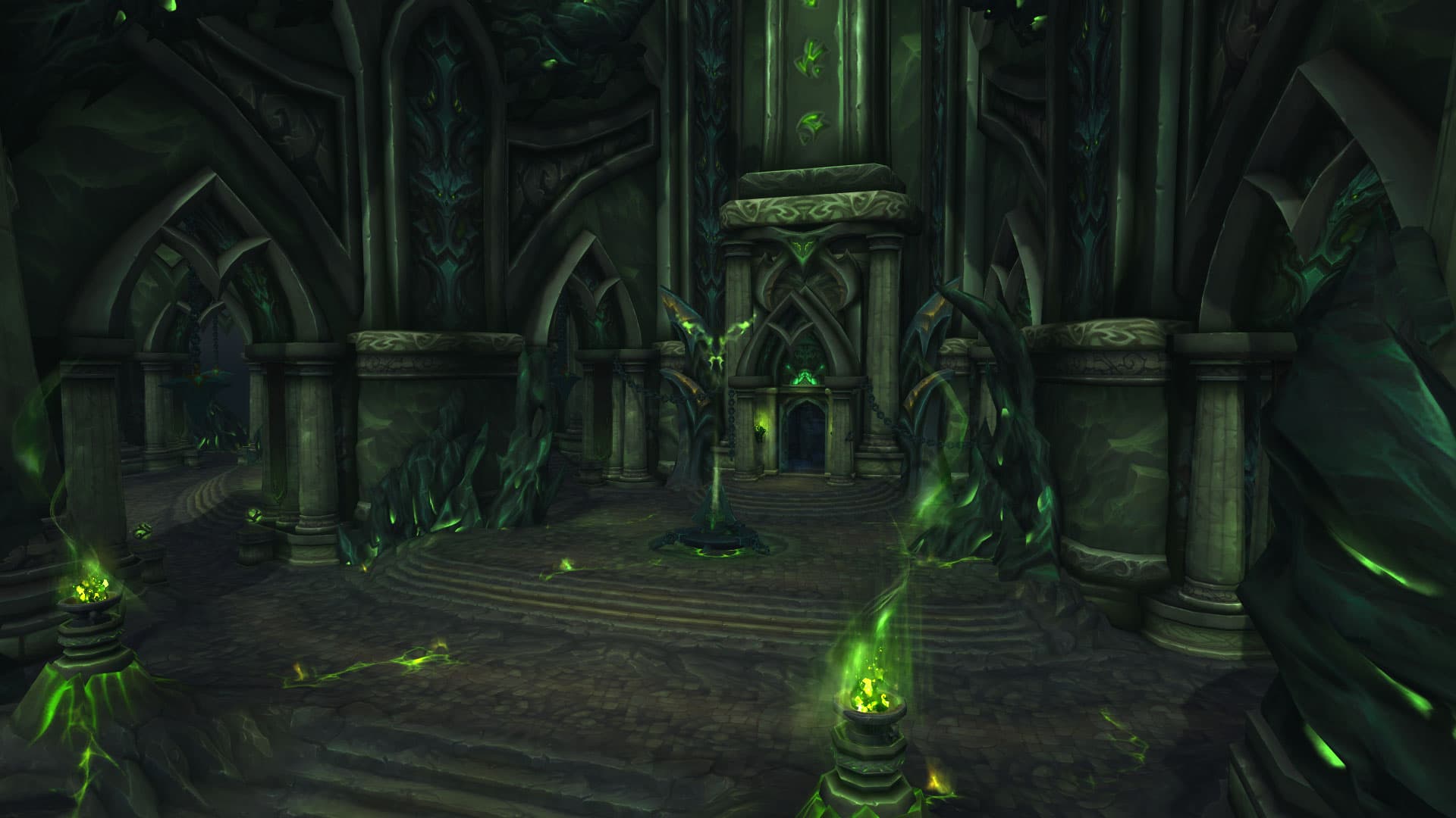 Timerunners preparing to enter the Cathedral of Eternal Night