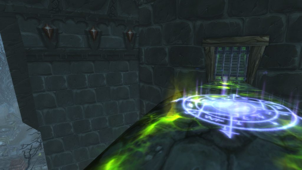Timerunners gathering at the Return to Karazhan side entrance