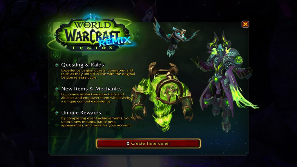 Legion Remix Content